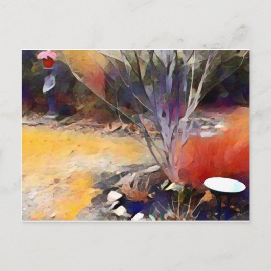 gekantelde tuin briefkaart (Voorkant)