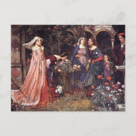 gekantelde tuin briefkaart
