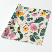 gekantelde tuin cadeaupapier (Uitgerold)