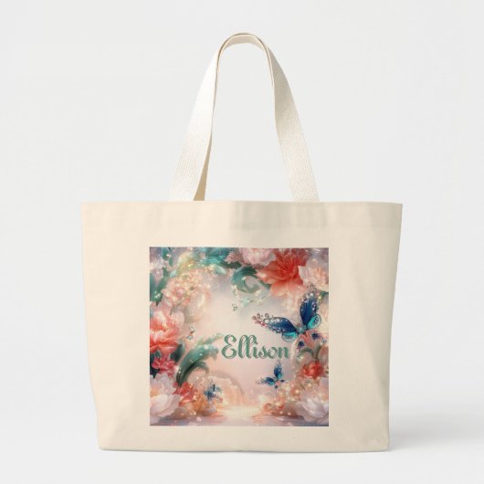 gekantelde tuin grote tote bag (Voorkant)