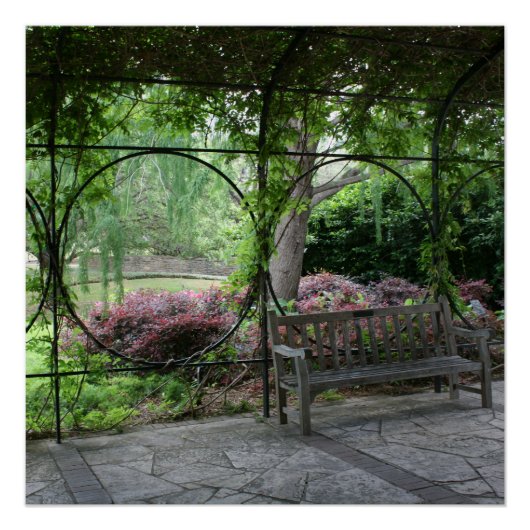 gekantelde tuin perfect poster (Voorkant)