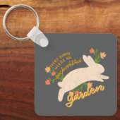 gekantelde tuin sleutelhanger (Voorkant)