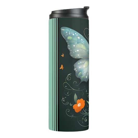 gekantelde tuin thermosbeker (Gedraaid links)