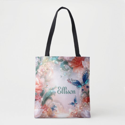 gekantelde tuin tote bag (Voorkant)