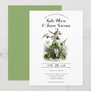 gekantelde tuinfeest kaart