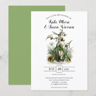 gekantelde tuinfeest kaart