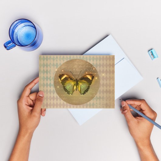  gekantelde vlinder kaart