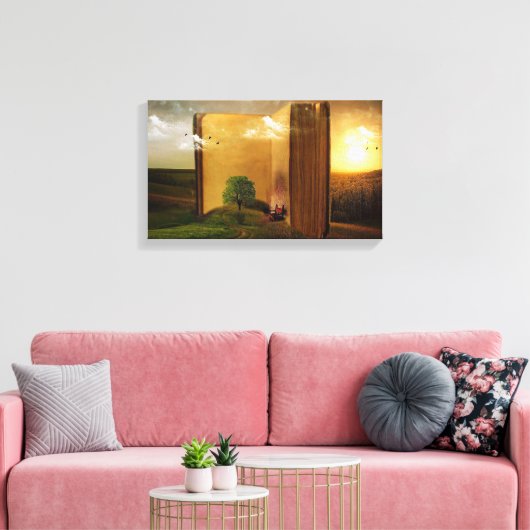Gekapeld canvas (glanzend) afdruk (Insitu (Woonkamer))
