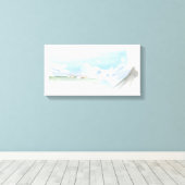 Gekapeld canvas (glanzend) afdruk (Insitu (Houten vloer))