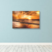 Gekapeld canvas (glanzend) afdruk (Insitu (Houten vloer))
