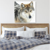 Gekapeld Canvas/Wolf Canvas Afdruk (Insitu (Slaapkamer))