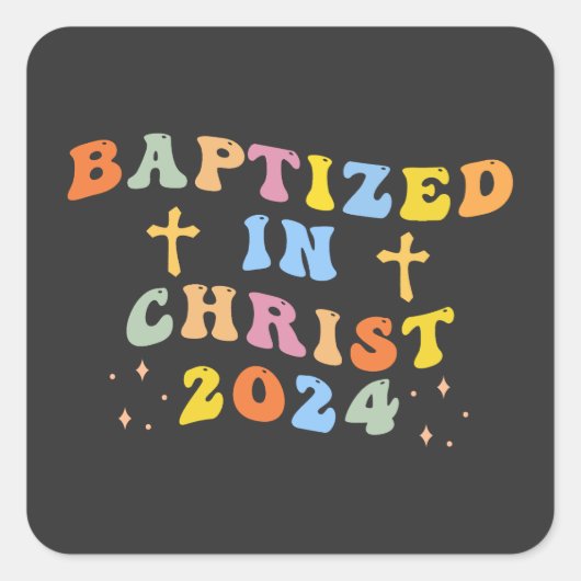 Gekapseld in Christus Vierkante Sticker (Voorkant)