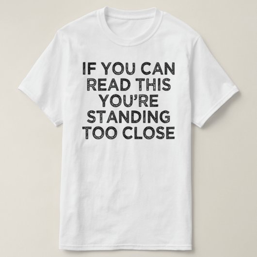 GEKARNTINEERDE SOCIALE VERSTORING T-SHIRT (Design voorkant)