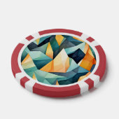 Gekartelde vormen Abstract Poker Chips (Enkel)