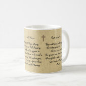 Gekatholeiseerde Vrouw van Fatima Gebeds Geschenk Koffiemok (Voorkant rechts)