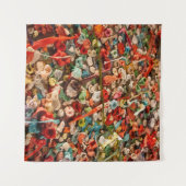 gekauwde bubelgom wandkleed (Voorkant (horizontaal))