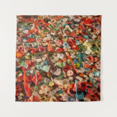 gekauwde bubelgom wandkleed (Voorkant)