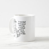 Gekeken trein altijd op tijd - Train Driver Wisdom Koffiemok (Voorkant links)