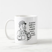 Gekeken trein altijd op tijd - Train Driver Wisdom Koffiemok (Links)