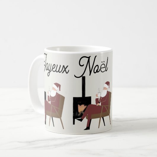 Gekerstmis Traditionele Kerstman Koffiemok (Voorkant links)