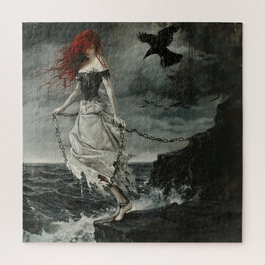 Geketend aan de rotsen legpuzzel (Verticaal)