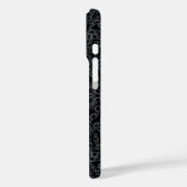 Geketende abstracte gespiegelde afbeelding grijs o Case-Mate iPhone case (Achterkant / Links)