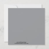 Geketende abstracte gespiegelde afbeelding grijs o kaart (Achterkant)