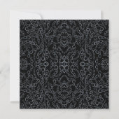 Geketende abstracte gespiegelde afbeelding grijs o kaart (Voorkant)