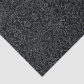 Geketende Abstracte Gespiegelde Beeld Grijs Op Zwa Tissuepapier (Detail)