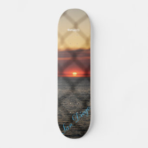 Geketende Zonsondergang Persoonlijk Skateboard