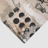 Geketste Botanische Collage Decoupage Tissuepapier (Detail)