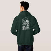 Gekeurd R voor Race Hoodie (Achterkant volledig)