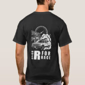 Gekeurd R voor Race T-shirt (Achterkant)