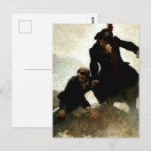 “Gekidnapt” Schilderij van NC Wyeth Briefkaart (Voorkant / Achterkant)