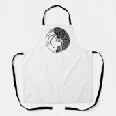 Gekielde kreeft cirkel schort (Voorkant)