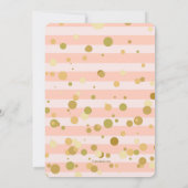 gekieteld roze Baby shower Kaart (Achterkant)