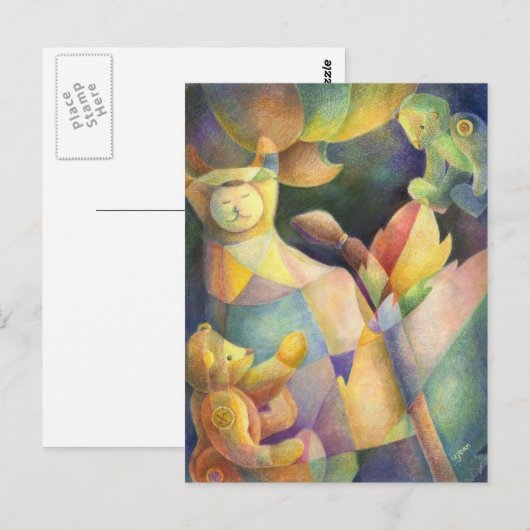 Gekilde dieren briefkaart (Voorkant / Achterkant)