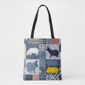 Gekilde Hippo Tote Bag (Voorkant)