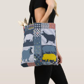 Gekilde Hippo Tote Bag (Dichtbij)