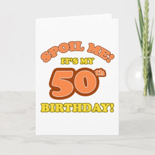 Gekke 50e Cadeau op de geboorte Kaart