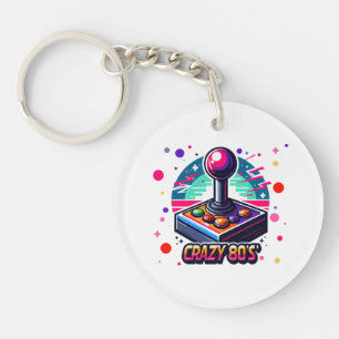 gekke 80's old school stijl sleutelhanger