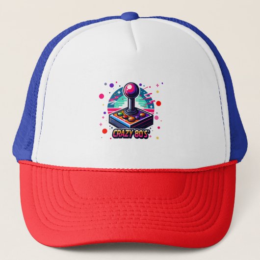 gekke 80's old School stijl Trucker Pet (Voorkant)