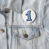 Gekke aantallen 1 blauwe Button (In situ)