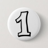 Gekke Aantallen 1 witte Button (Voorkant)