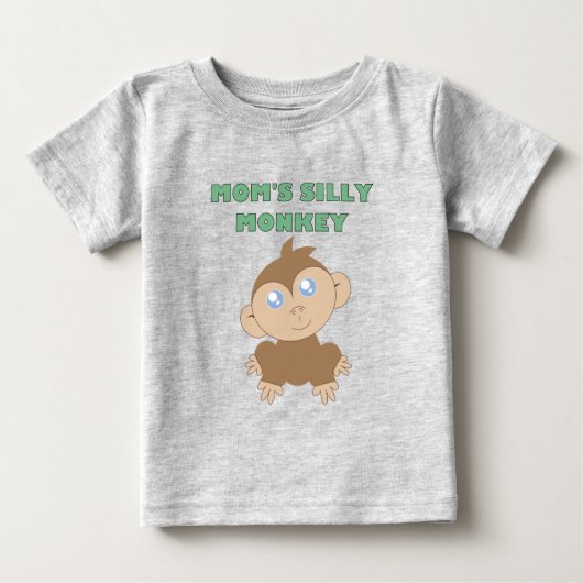 Gekke aap - Baby Fine Jersey T-Shirt (Voorkant)