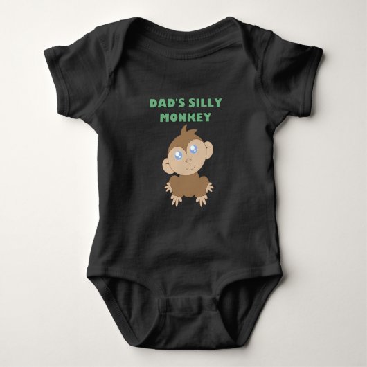 Gekke aap - Baby Jersey Bodysuit (Voorkant)