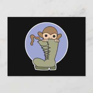 gekke aap bij opstarten briefkaart