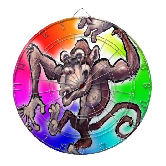 Gekke aap dartbord (Voorkant)