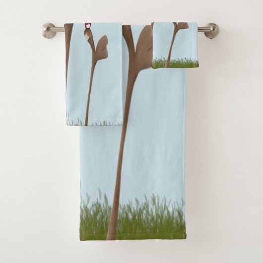 Gekke Aap en Lieveheersbeestjes Bad Handdoek (Insitu)