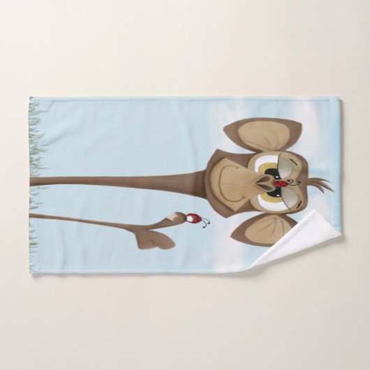 Gekke Aap en Lieveheersbeestjes Bad Handdoek (Handdoek)